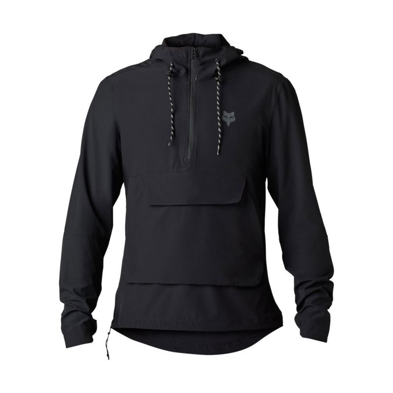 Bluza Rowerowa Z Kapturem Fox Ranger Wind Pullover Black