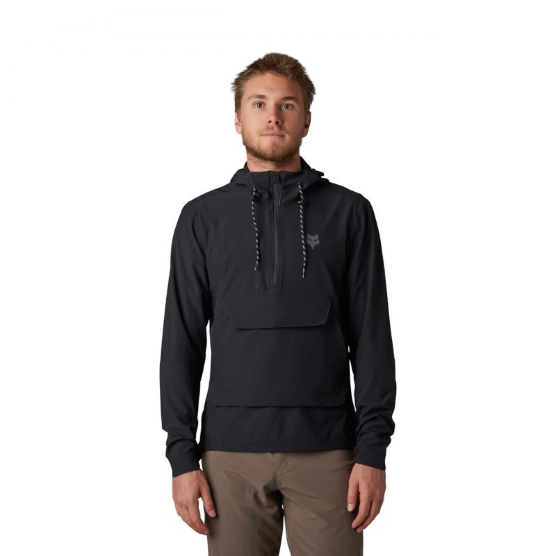 Bluza Rowerowa Z Kapturem Fox Ranger Wind Pullover Black