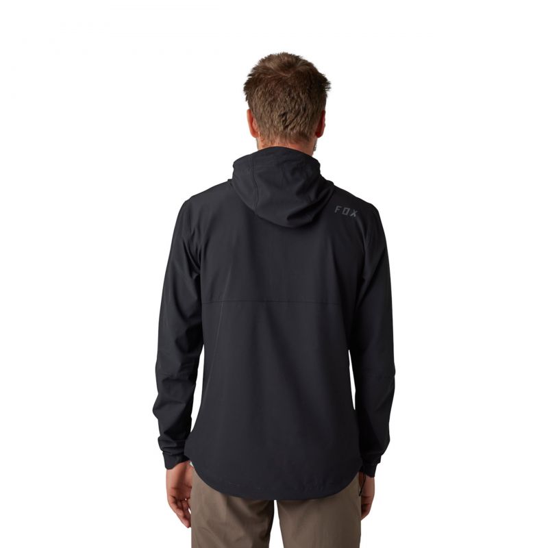 Bluza Rowerowa Z Kapturem Fox Ranger Wind Pullover Black