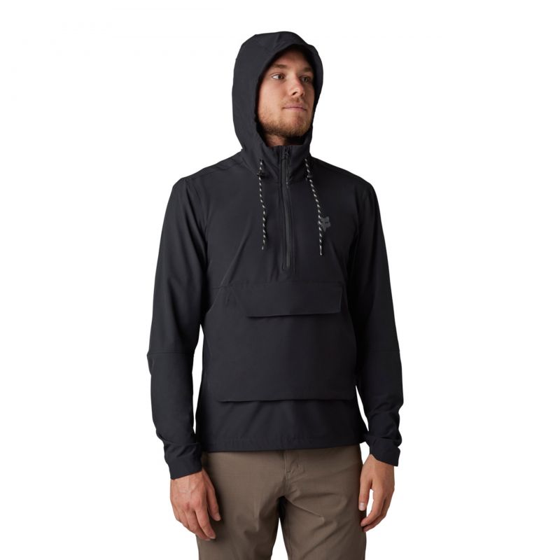Bluza Rowerowa Z Kapturem Fox Ranger Wind Pullover Black