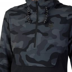 Bluza Rowerowa Z Kapturem Fox Ranger Wind Pullover Black Camo