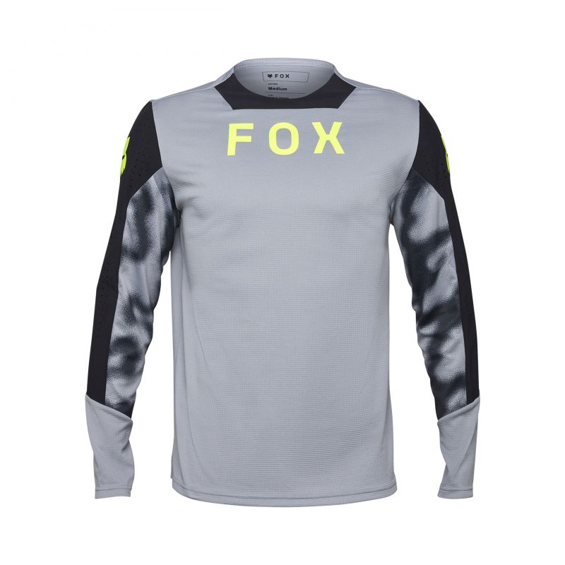 Koszulka Rowerowa Z Długim Rękawem Fox Defend Taunt Steel Grey