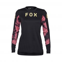 Koszulka Rowerowa Z Długim Rękawem Fox Lady Defend Taunt Black