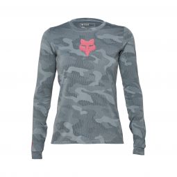 Koszulka Rowerowa Z Długim Rękawem Fox Lady Ranger Tru Dri Cloud Grey