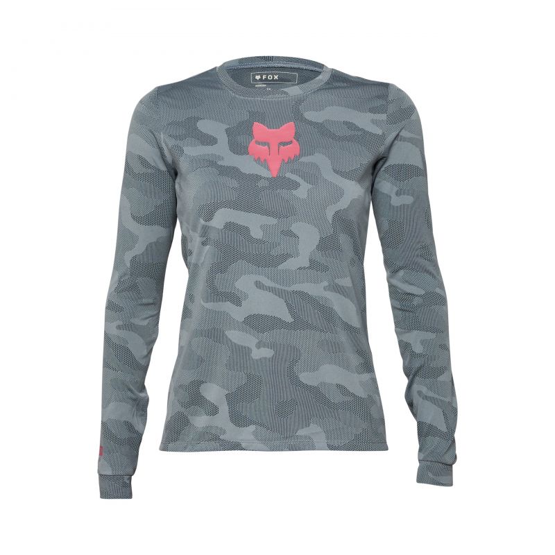 Koszulka Rowerowa Z Długim Rękawem Fox Lady Ranger Tru Dri Cloud Grey