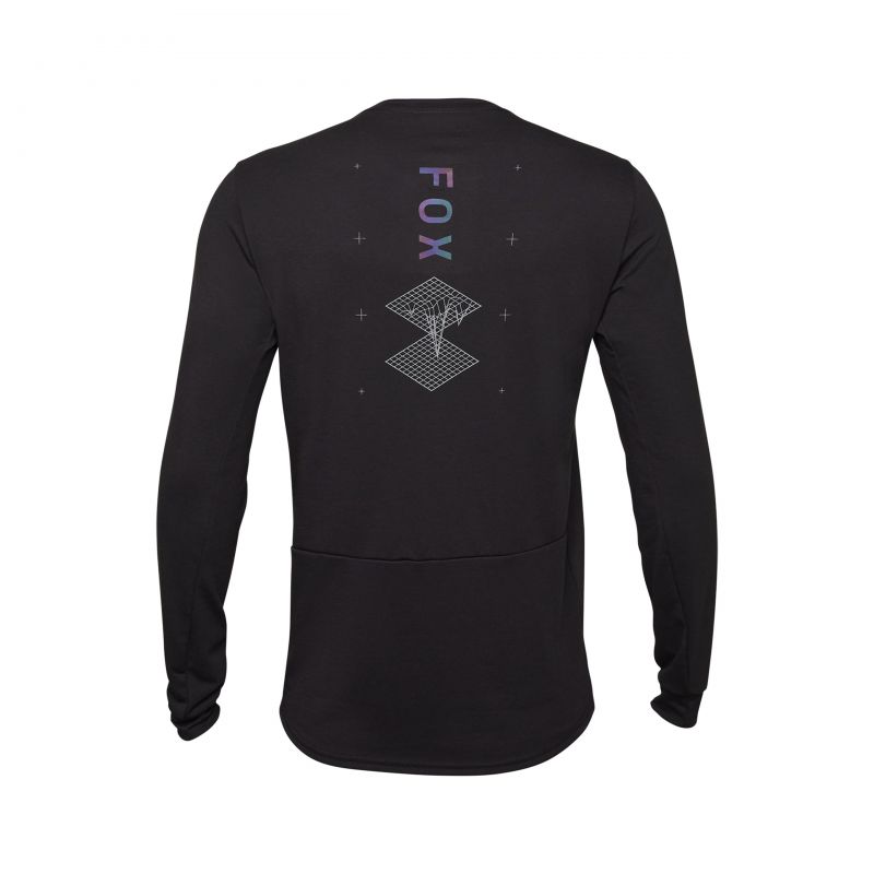 Koszulka Rowerowa Z Długim Rękawem Fox Ranger Dr Md Lunar Black