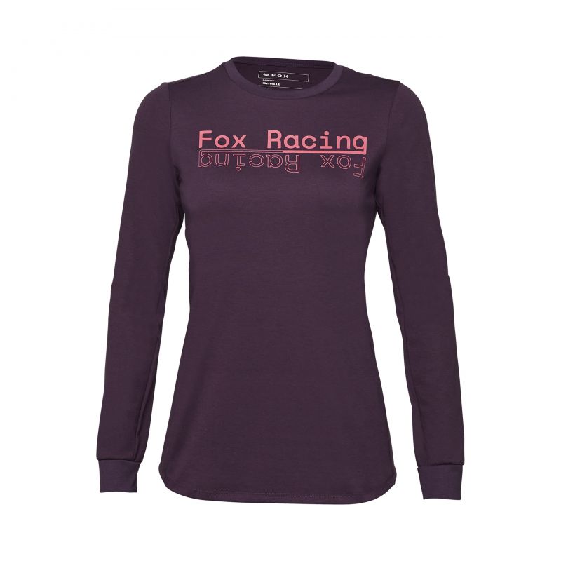 Koszulka Rowerowa Z Długim Rękawem Fox Lady Ranger Dr Md Dark Purple