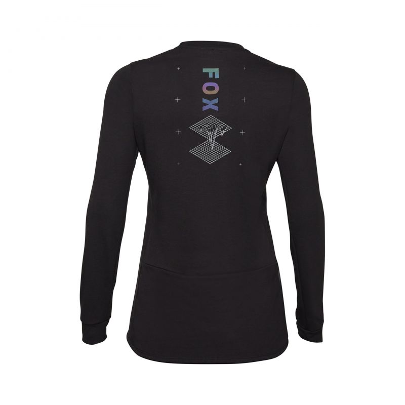 Koszulka Rowerowa Z Długim Rękawem Fox Lady Ranger Dr Md Lunar Black
