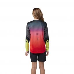 Koszulka Rowerowa Z Długim Rękawem Fox Junior Ranger Revise Black/Pink