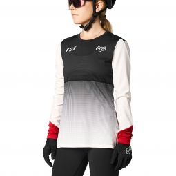 Koszulka Rowerowa Fox Lady Z Długim Rękawem Flexair Black/Pink