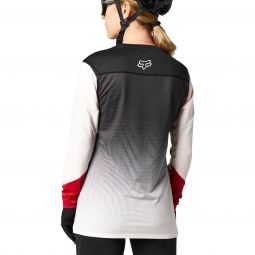 Koszulka Rowerowa Fox Lady Z Długim Rękawem Flexair Black/Pink