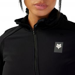Bluza Rowerowa Z Kapturem Fox Lady Defend Thermal Black