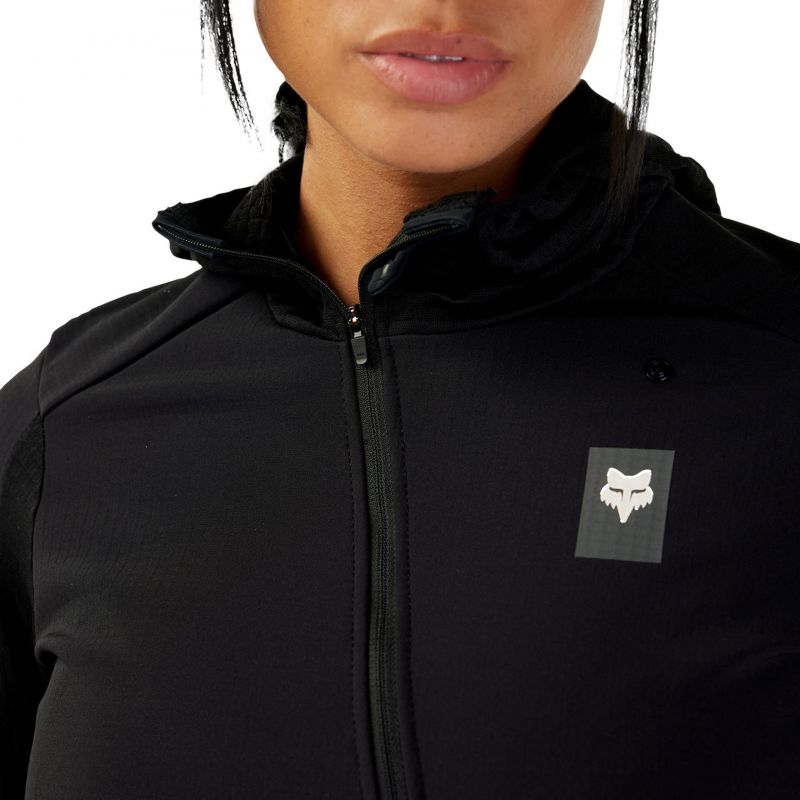 Bluza Rowerowa Z Kapturem Fox Lady Defend Thermal Black