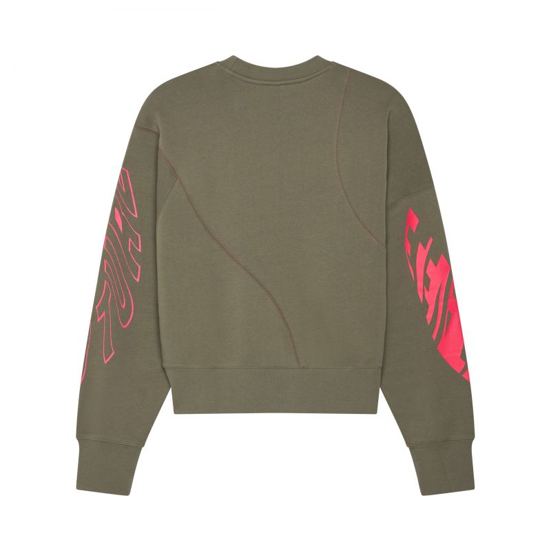 Bluza Fox Lady Crew Elevated Oversized Adobe