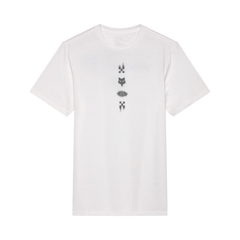 T-Shirt Fox Checkered Prem Optic White