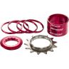 Reverse Single Speed Kit 13T Czerwony