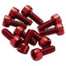 Piny Reverse Stalowe 10 Sztuk Czerwone