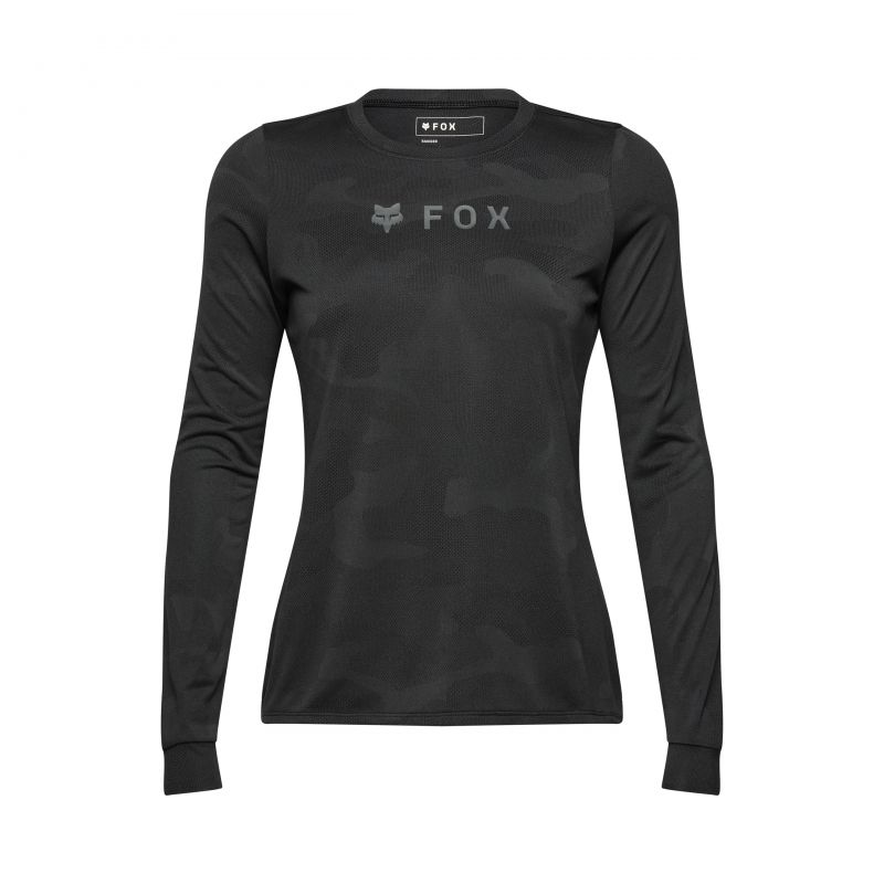 Koszulka Rowerowa Z Długim Rękawem Fox Lady Ranger Tru Dri Black