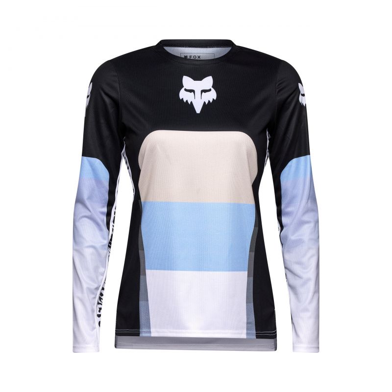 Koszulka Rowerowa Z Długim Rękawem Fox Lady Ranger Grid Black