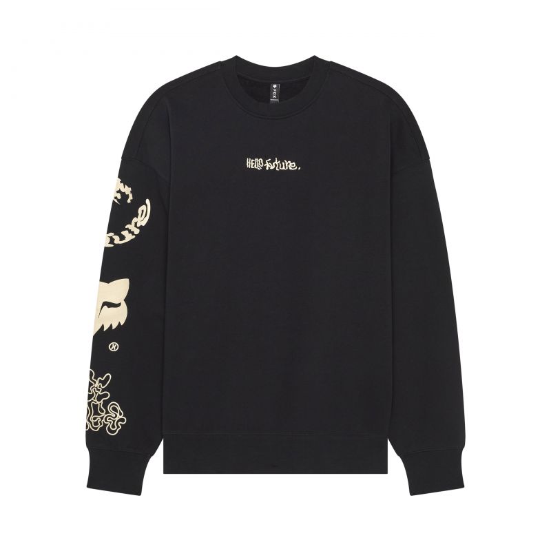 Bluza Fox Hello Future Oversized Crew Black