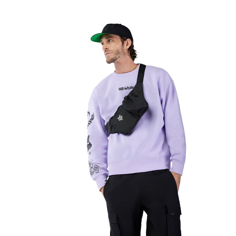 Bluza Fox Hello Future Oversized Crew Lilac
