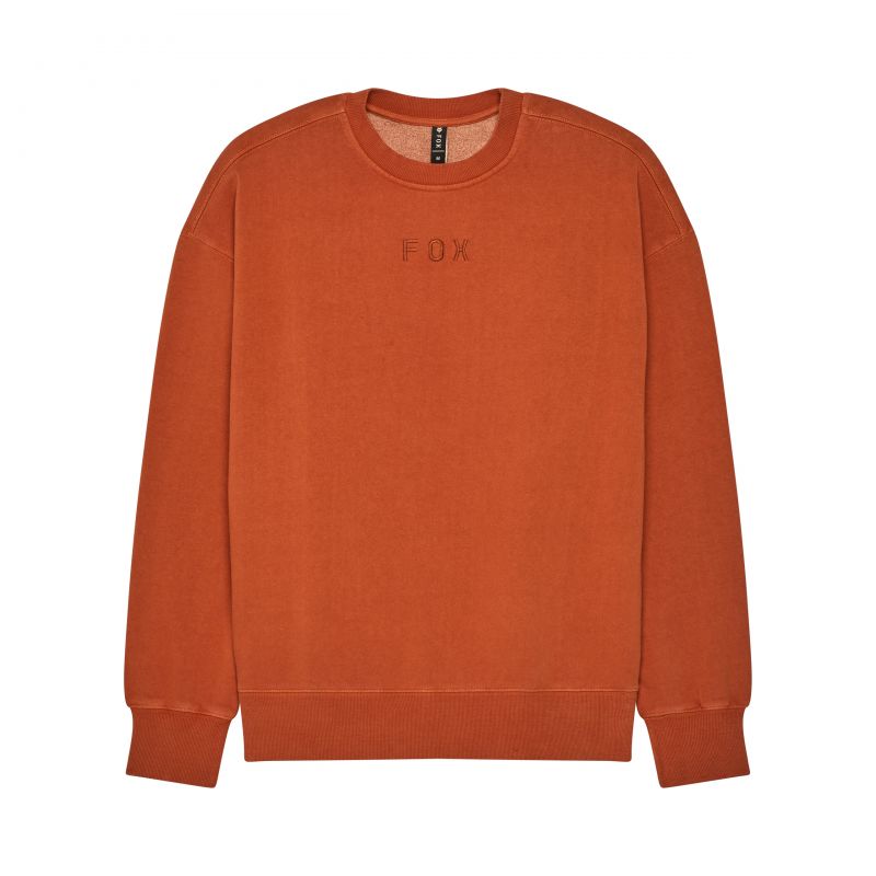 Bluza Fox Wordmark Oversized Fleece Crew Cognac
