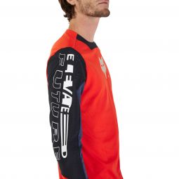 Koszulka Rowerowa Z Długim Rękawem Fox Defend Elevated Fluo Red
