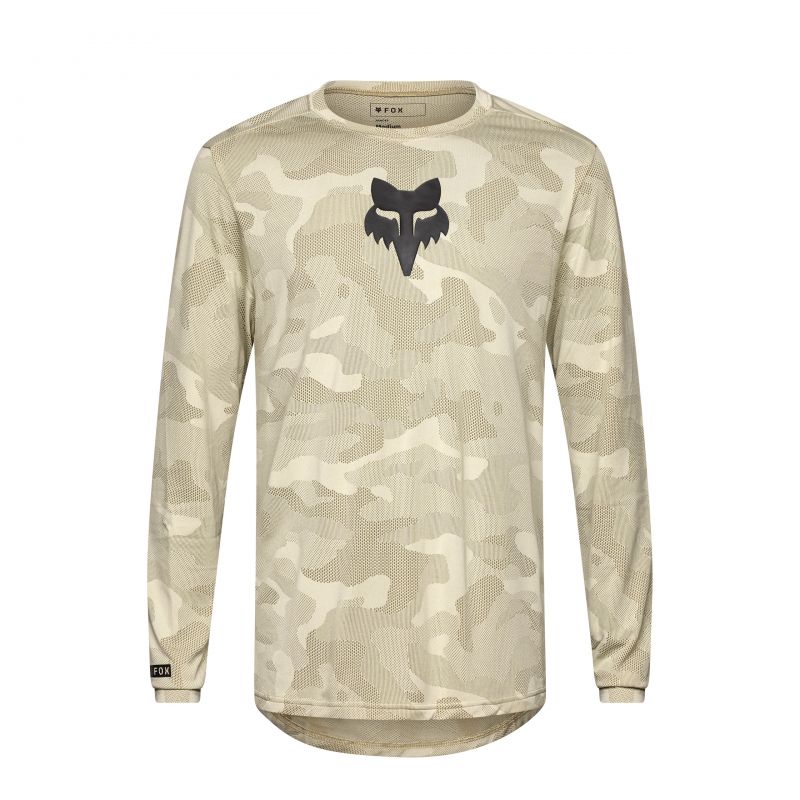 Koszulka Rowerowa Z Długim Rękawem Fox Ranger Tru Dri Cream