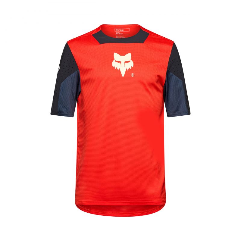 Koszulka Rowerowa Fox Defend Fluo Red