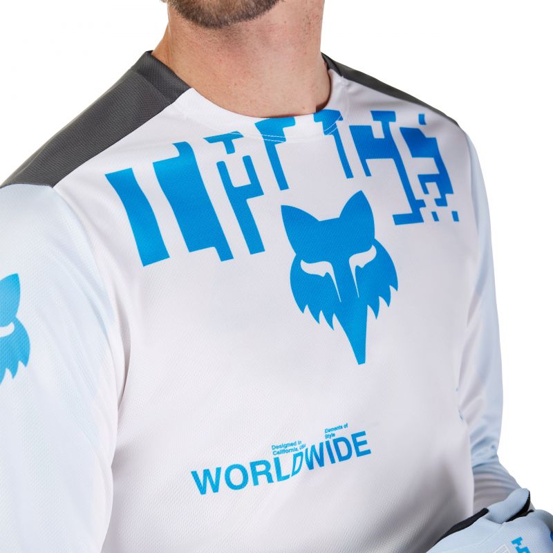 Koszulka Rowerowa Z Długim Rękawem Fox Ranger Digi Image White