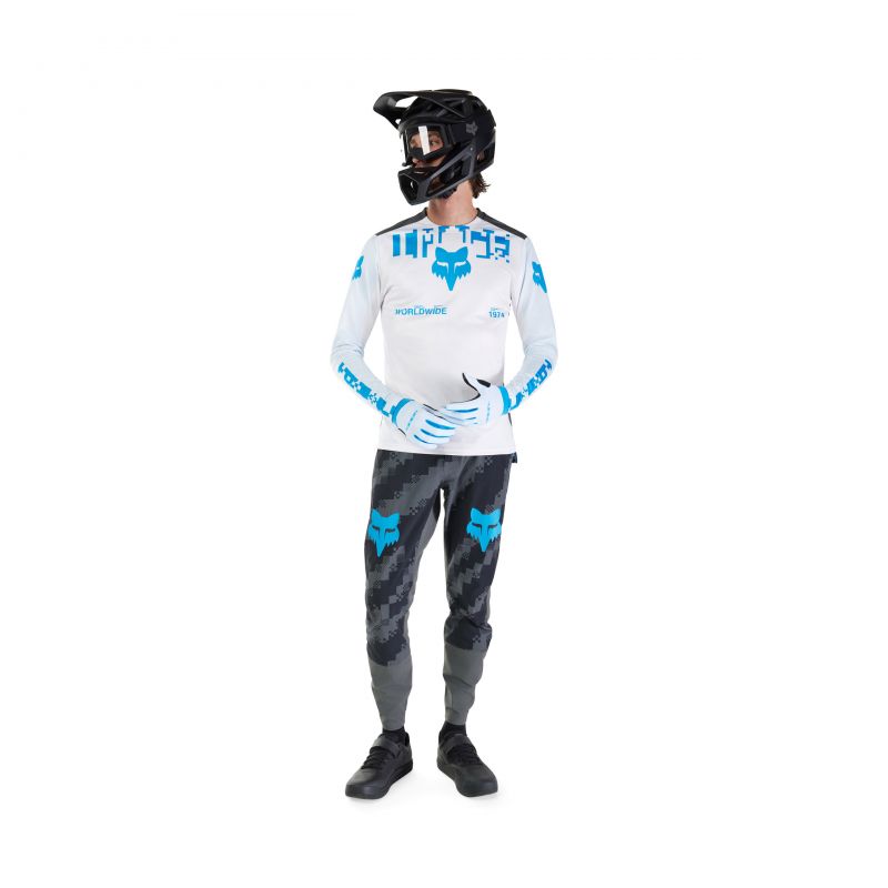 Koszulka Rowerowa Z Długim Rękawem Fox Ranger Digi Image White