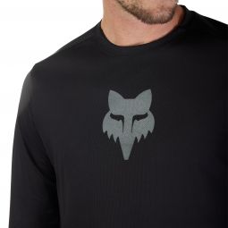 Koszulka Rowerowa Z Długim Rękawem Fox Ranger Head Black