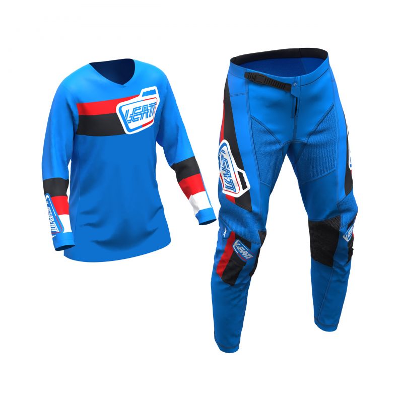 Zestaw Offroadowy (Bluza I Spodnie) Leatt Junior Mini Ride Kit 3.5 Pitboard Royal Xs/Eu110/120Cm