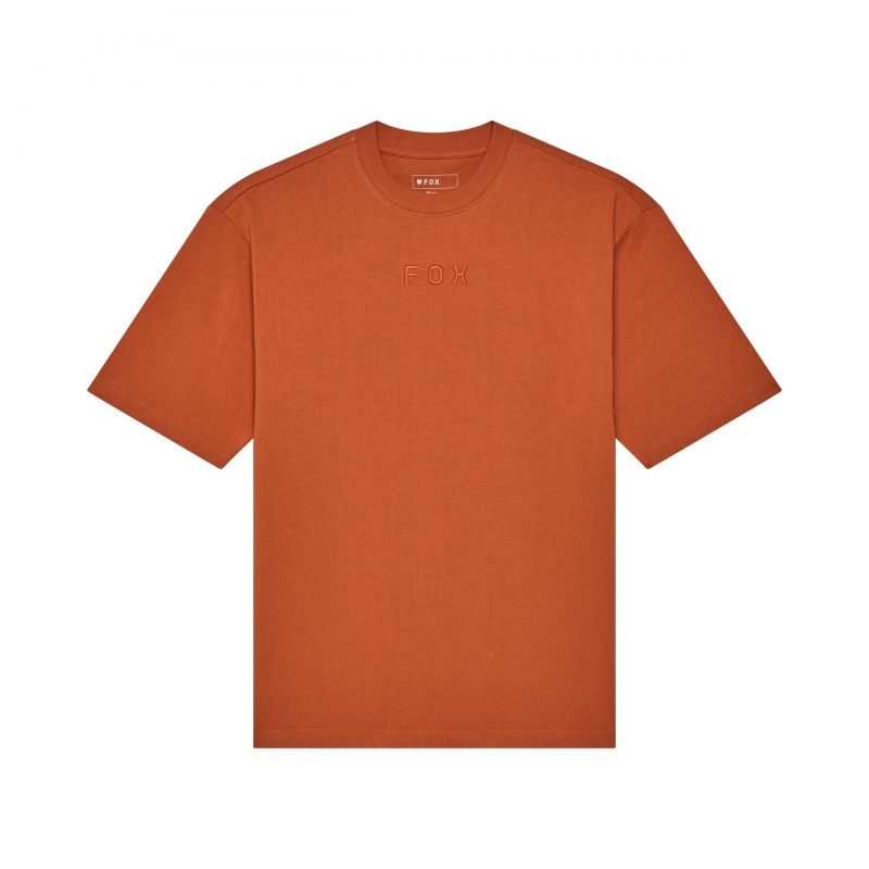 T-Shirt Fox Wordmark Oversized Chocolate