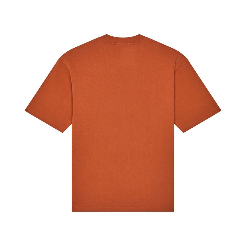 T-Shirt Fox Wordmark Oversized Chocolate