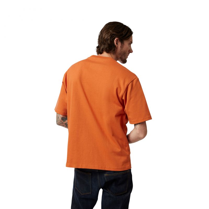 T-Shirt Fox Wordmark Oversized Chocolate