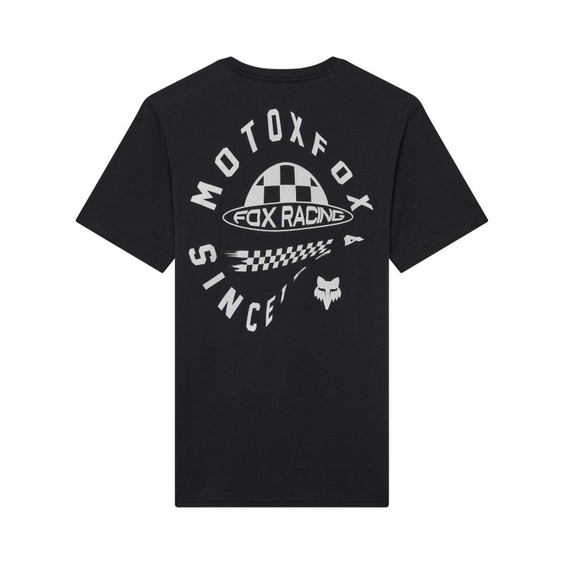 T-Shirt Fox Planet Moto Prem Black