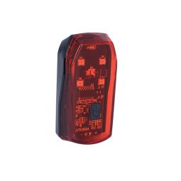 Oxf Lampka Tył Bright Led Z Funkcją Stop,Baterie W Kpl