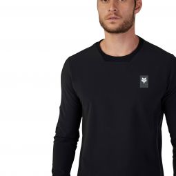Koszulka Rowerowa Z Długim Rękawem Fox Defend Thermal Black