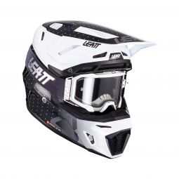 Kask Z Goglami Leatt Kit Moto 8.5 V24 Black/White (61-62Cm)