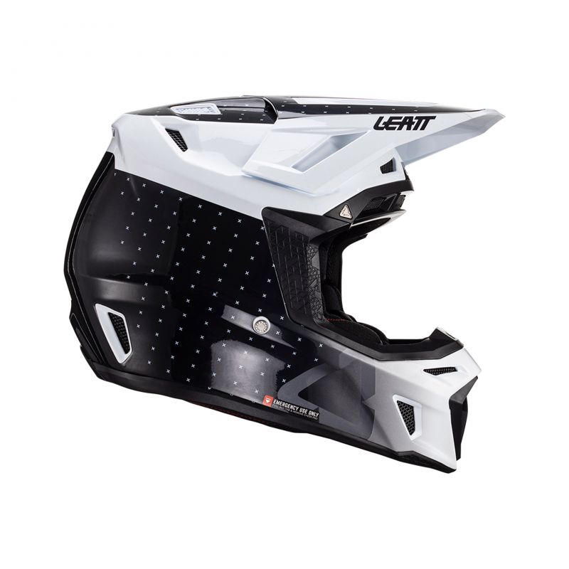 Kask Z Goglami Leatt Kit Moto 8.5 V24 Black/White (61-62Cm)