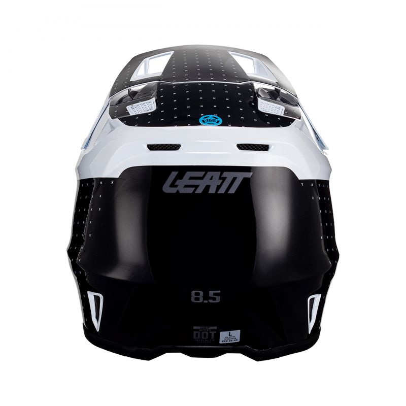 Kask Z Goglami Leatt Kit Moto 8.5 V24 Black/White (61-62Cm)