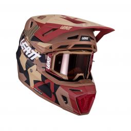 Kask Z Goglami Leatt Kit Moto 8.5 V24 Ruby Stone (59-60Cm)