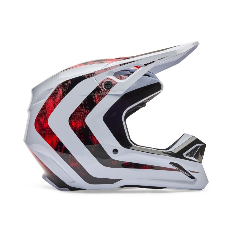 Kask Fox V1 Kairos White/Fluo Red