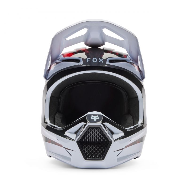 Kask Fox V1 Kairos White/Fluo Red