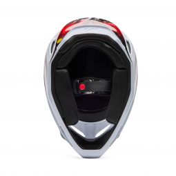 Kask Fox V1 Kairos White/Fluo Red