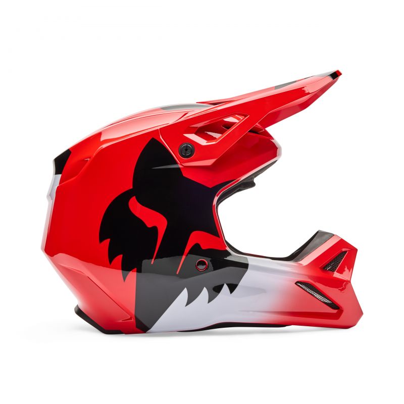 Kask Fox V1 Shield Fluo Red