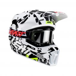 Kask Z Goglami Leatt Kit Moto 3.5 V23 Zebra (61-62Cm)