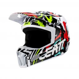 Kask Z Goglami Leatt Kit Moto 3.5 V23 Zebra (63-64Cm)