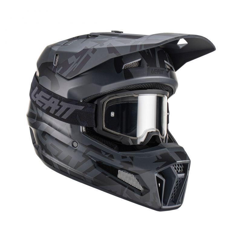 Kask Z Goglami Leatt Kit Moto 3.5 V23 Stealth (55-56Cm)
